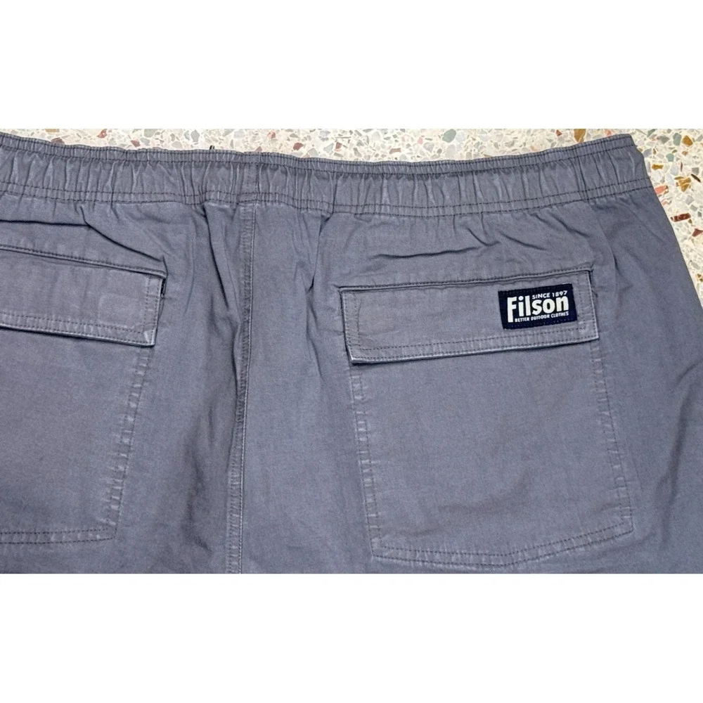 Filson‎ Men's Gray Drawstring Waist Slash Pocket Casual Shorts Size XXL